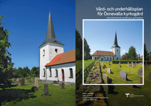 Vård- och underhållsplan för Öxnevalla kyrkogård