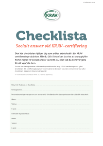 Socialt ansvar - checklista