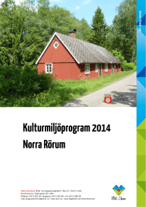 Kulturmiljöprogram 2014 Norra Rörum