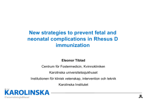 New strategies to prevent fetal and neonatal complications