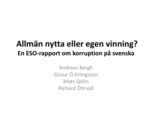 Korruption på svenska
