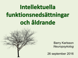 Barry Karlsson Neuropsykolog 26 september 2016