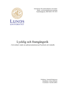 Lycklig och framgångsrik - Lund University Publications