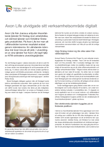 Axon Life utvidgade sitt verksamhetsområde digitalt - ELY