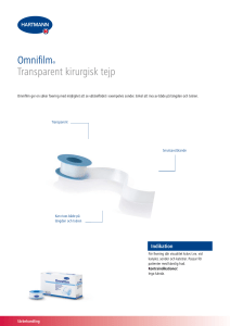 Omnifilm® Transparent kirurgisk tejp