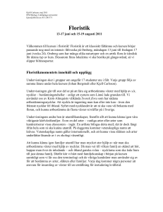 Floristik - IFM - Linköpings universitet