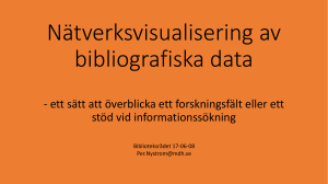 Visualisering av bibliografiska data