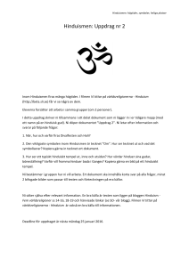 Hinduismen: Uppdrag nr 2