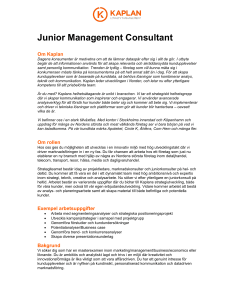 Junior Management Consultant