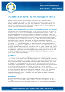Diabetes hos barn - Barndiabetesfonden