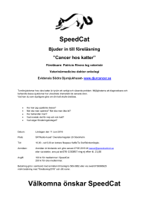 SpeedCat Bjuder in till föreläsning