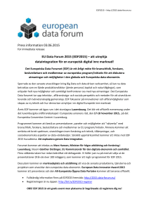 Sponsor EDF2015 - European Data Forum 2015