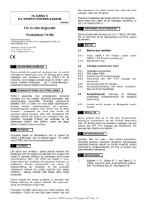 För in-vitro diagnostik Produktkod: FA199