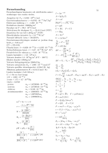 Formelsamling - MAFY