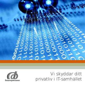 Datainspektionen - Vi skyddar ditt privatliv i IT