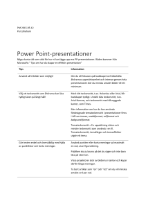 Power Point-presentationer