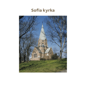 Sofia kyrka - Svenska Kyrkan