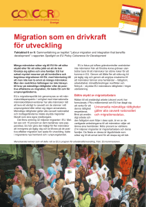 Migration som en drivkraft för utveckling