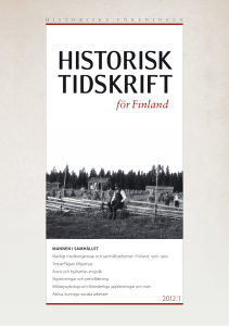 Historisk Tidskrift för Finland 2012:1 2012:1