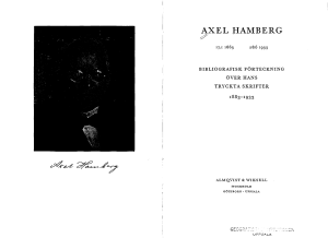 Axel Hamberg 17.1 1863