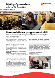 Humanistiska programmet – HU