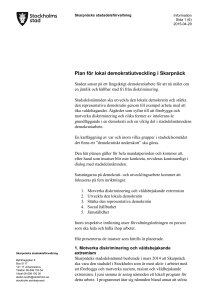 Plan för lokal demokratiutveckling i Skarpnäck