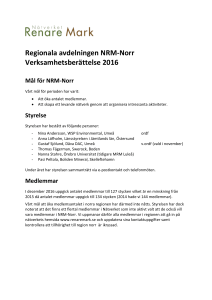 Regionala avdelningen NRM-Norr