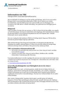 TBE-information från Smittskydd Stockholm