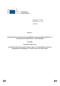 Treaty Series - No. 210 Europarådets fördragsserie – nr 210