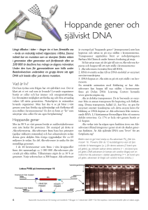 Hoppande gener och själviskt DNA - Nationellt resurscentrum för