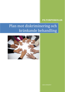 Plan mot diskriminering och kränkande behandling 2016-17