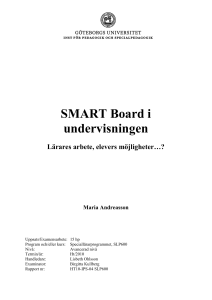 SMART Board i undervisningen
