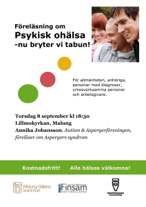 Psykisk ohälsa - Finsam i Dalarna