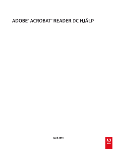 ADOBE® ACROBAT® READER DC HJÄLP