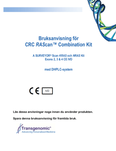Bruksanvisning för CRC RAScan™ Combination Kit