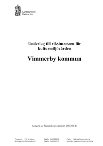 Vimmerby Kommun - Riksantikvarieämbetet