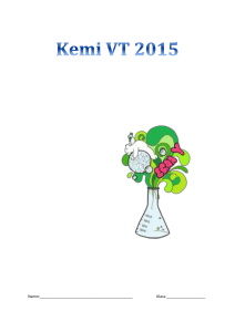 Kemi VT 2015 - WordPress.com