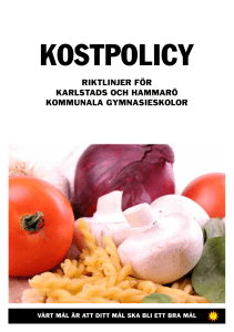 kostpolicy - Karlstads kommun