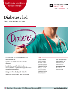 Diabetesvård - Teknologisk Institut