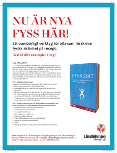 NU ÄR NYA FYSS HÄR! - Svensk Idrottsmedicin