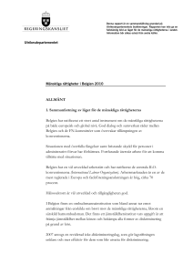 Belgien, MR-rapport 2010 - Regeringens webbplats om