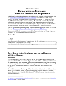 Kennerström vs Svensson: Debatt om fascism och