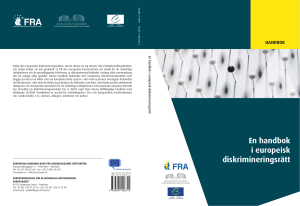 En handbok i europeisk diskrimineringsrätt