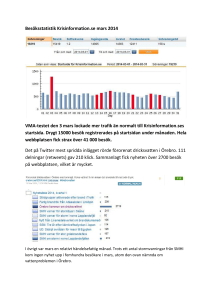 Besöksstatistik Krisinformation.se mars 2014 VMA