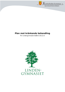 Plan mot kränkande behandling