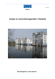 Analys av översvämningsrisker i Karlstad