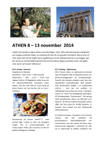 ATHEN 8 – 13 november 2014