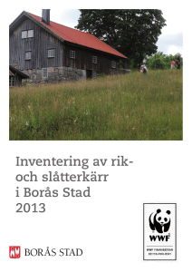 Inventering av rik- och slåtterkärr i Borås Stad 2013