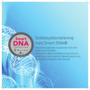 Stöldskyddsmärkning med Smart DNA®