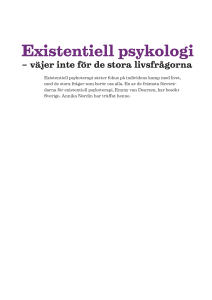Existentiell psykologi